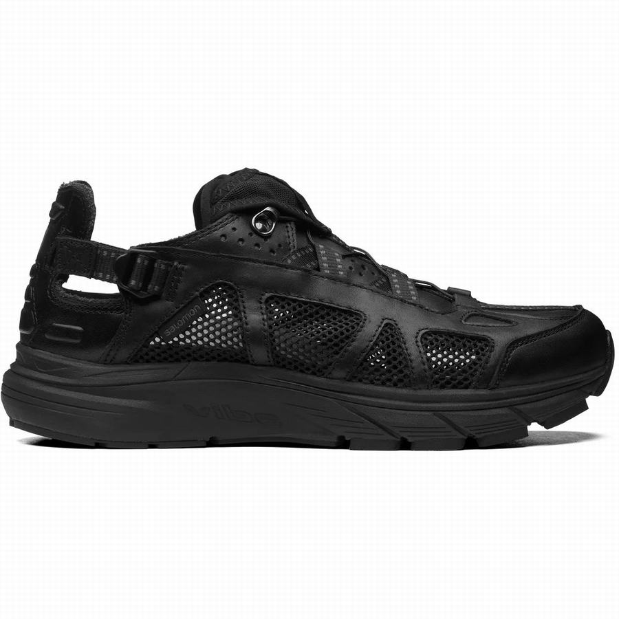 Salomon Techsonic Leather Advanced Trampki Damskie Czarne ||VBI2769RY||